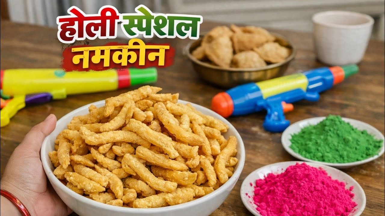 Holi Special Gathiya Recipe | बाजार जैसी कुरकुरी गाठिया घर पर | Easy Namkeen Priti’s Kitchen 