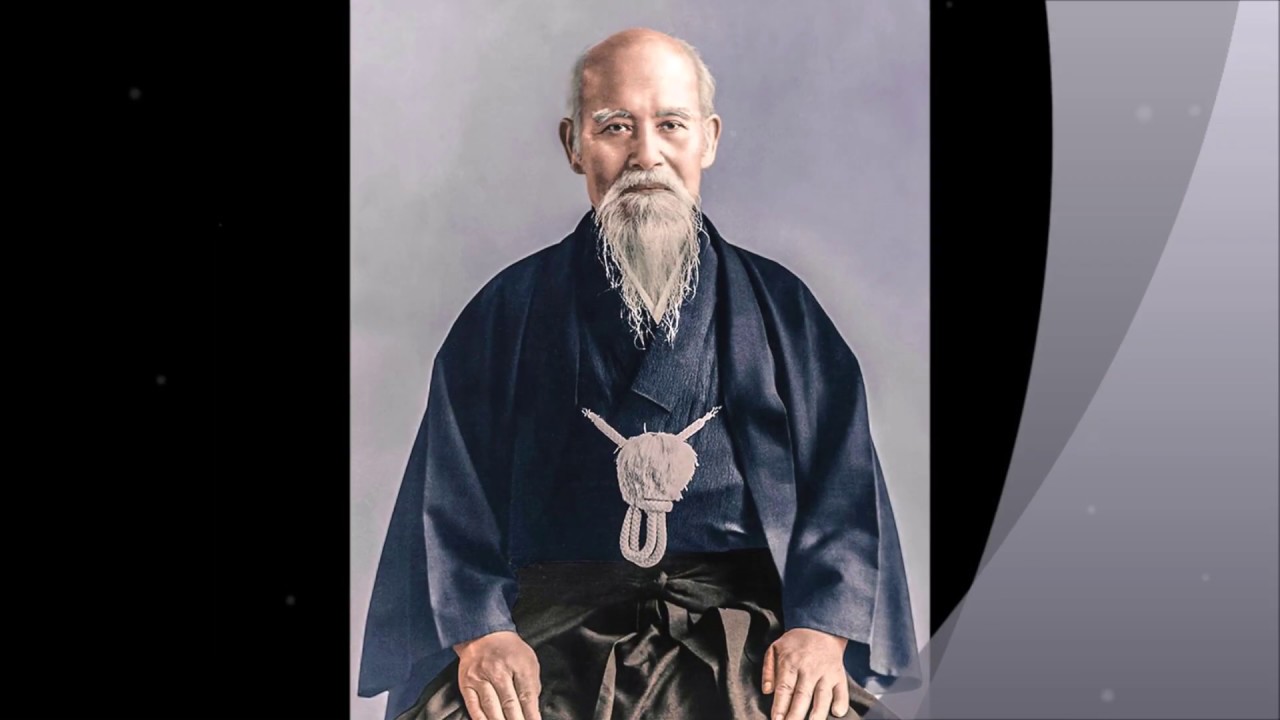 Morihei Ueshiba known as O Sensei the founder of the Japanese martial art of Aikido.