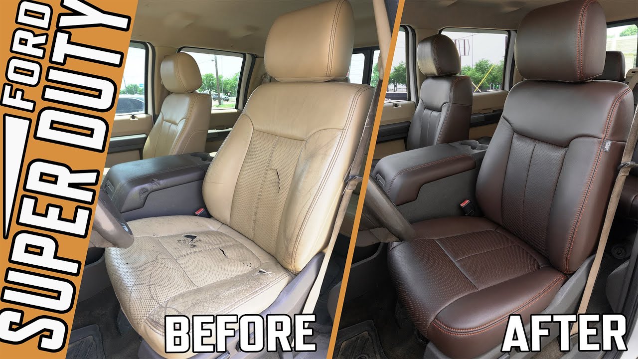 Restoring Worn Leather Seats in 2012 Ford F-250 - Technical Installation Guide