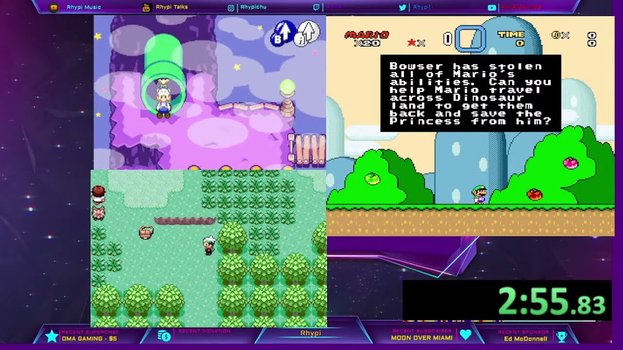 Rhypi's 8 Hour stream Multiworld randomizer #3 Ended due to items needed was unobtainable!