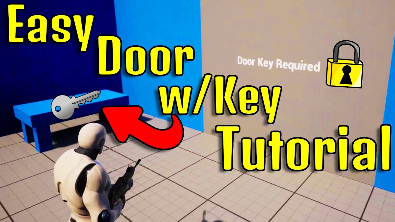 Как сделать простую дверь с ключом | Урок по Unreal Engine 5