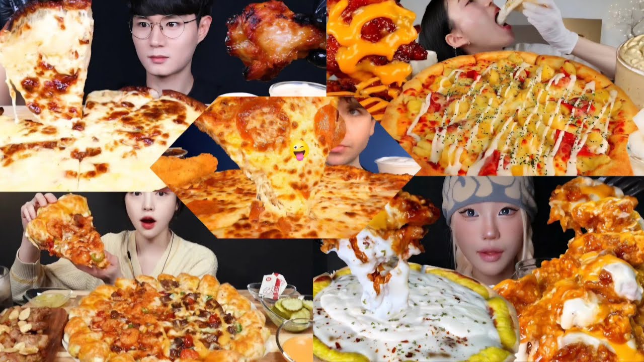 *ASMR* COMFORT FOOD PIZZA MARGHERITA,CHICAGO,NEAPOLITAN,CHICAGO MUKBANG COMPIATION
