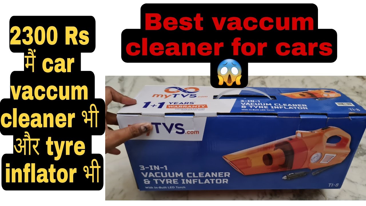 myTVS TI8 Unboxing and Review | Car vacuum cleaner and Tyre Inflator 2 in 1 combo | Best Performance
