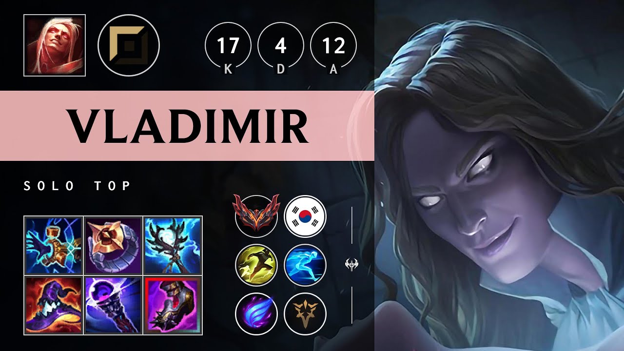 Vladimir Top vs Gwen - KR Grandmaster Patch 25.17