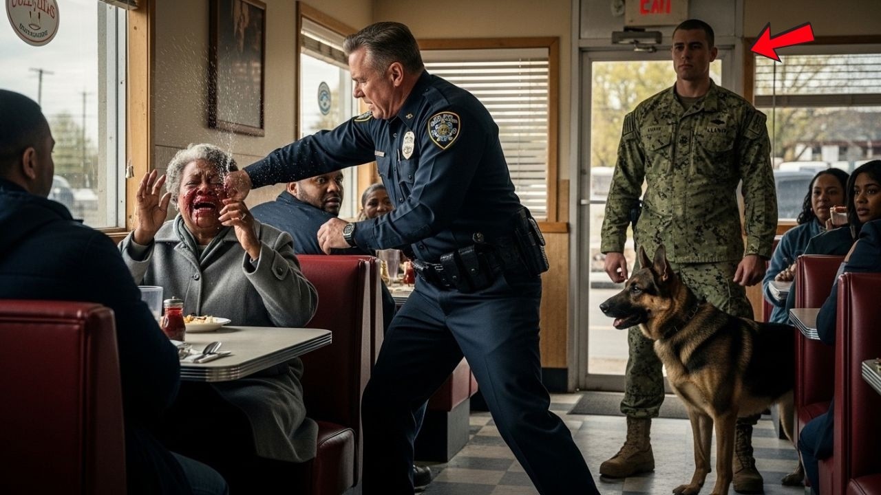 He Slapped an Elderly Black Woman at a Diner — Not Knowing Her Son Is a Navy SEAL with a K9