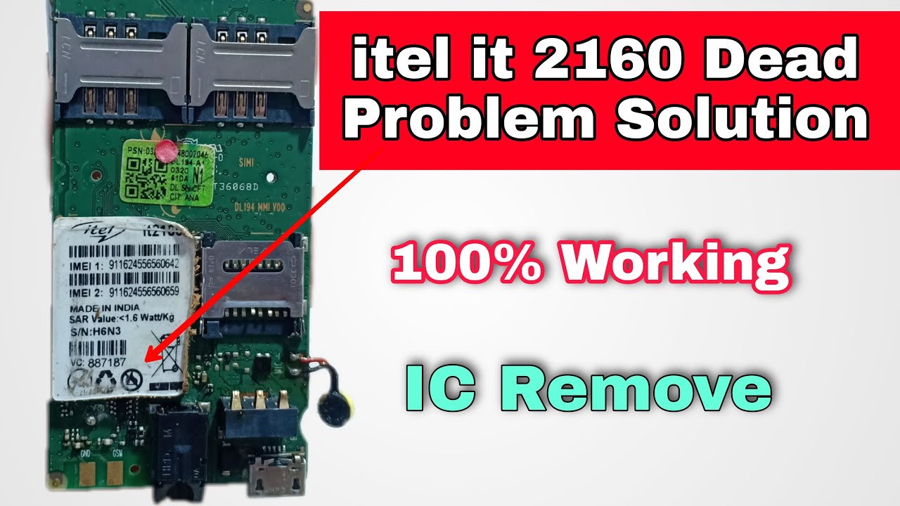 itel 2160 Dead Solution || all itel mobile dead solution|| itel it2160 dead problem