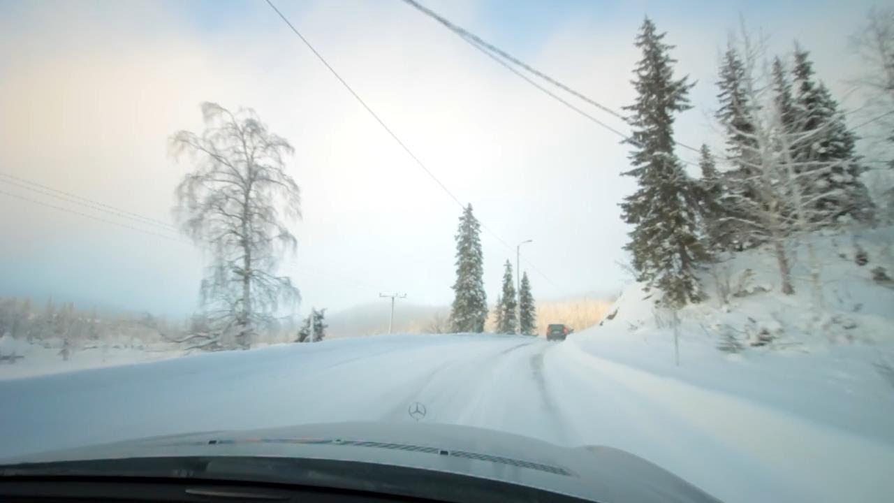 Winter drive - Finland, Kuusamo, Ruka
