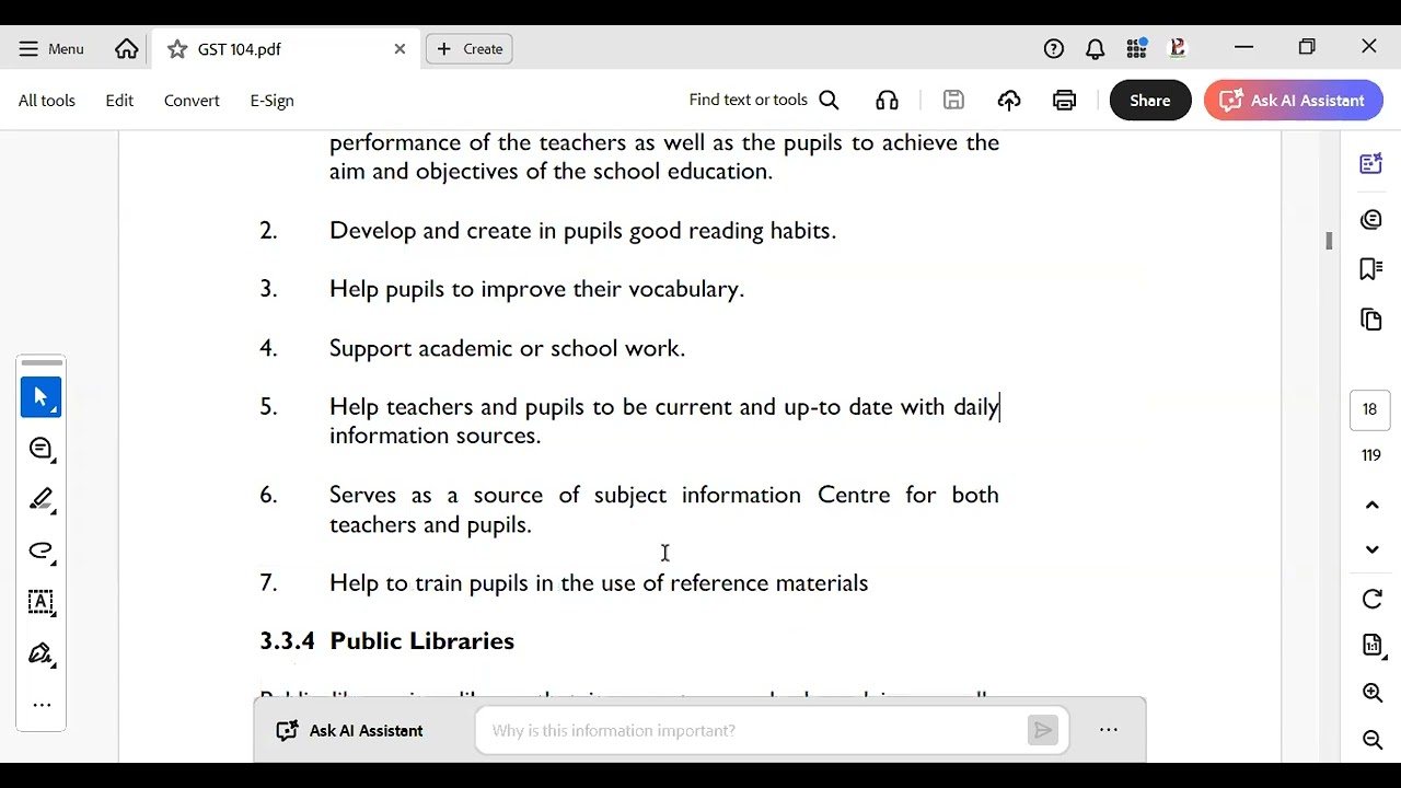 GST104 (USE OF LIBRARY) Class 3