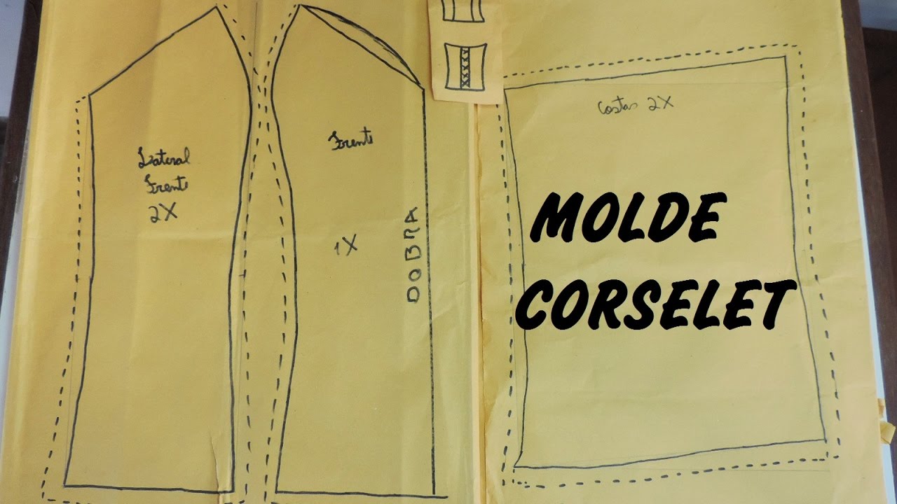 Modelagem de um CORSELET - Moldes