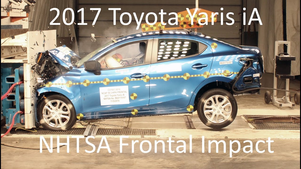 2016-2020 Scion iA / Toyota Yaris iA / Toyota Yaris NHTSA Frontal Impact
