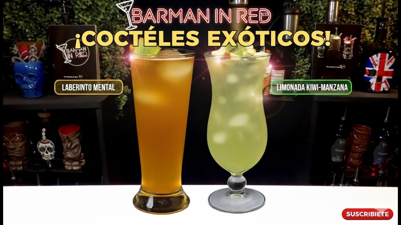 🍹Laberinto Mental & Limonada Kiwi Manzana: ¡Cócteles Exóticos para Refrescar tu Vida!