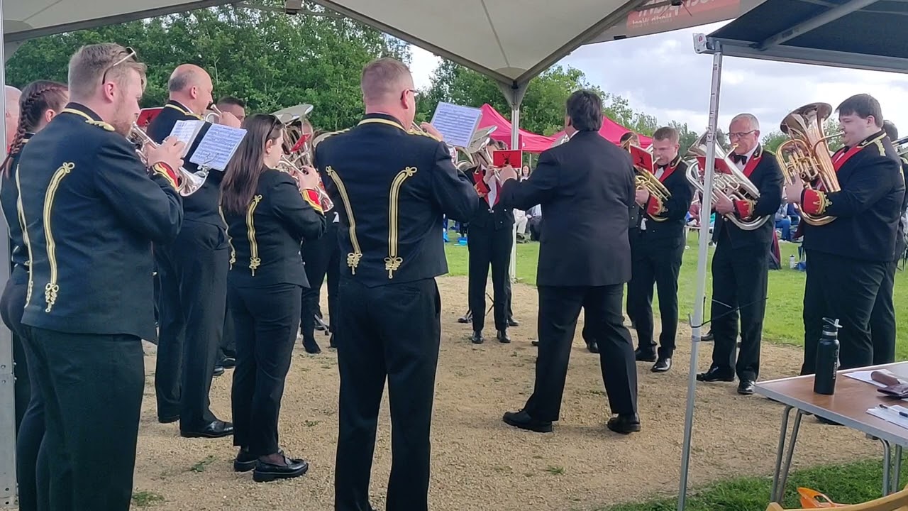 Black Dyke at Whit Friday Band Contest 2022. Diggle event, playing Knight's Templar.