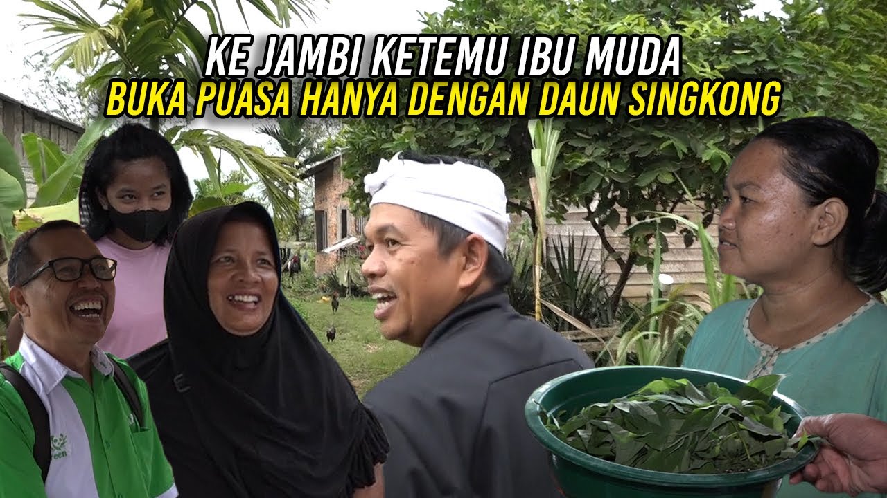 BERKUNJUNG KE DAPUR WARGA JAMBI - KANG DEDI KAGUMI IBU MUDA | BUKA PUASA HANYA DGN DAUN SINGKONG