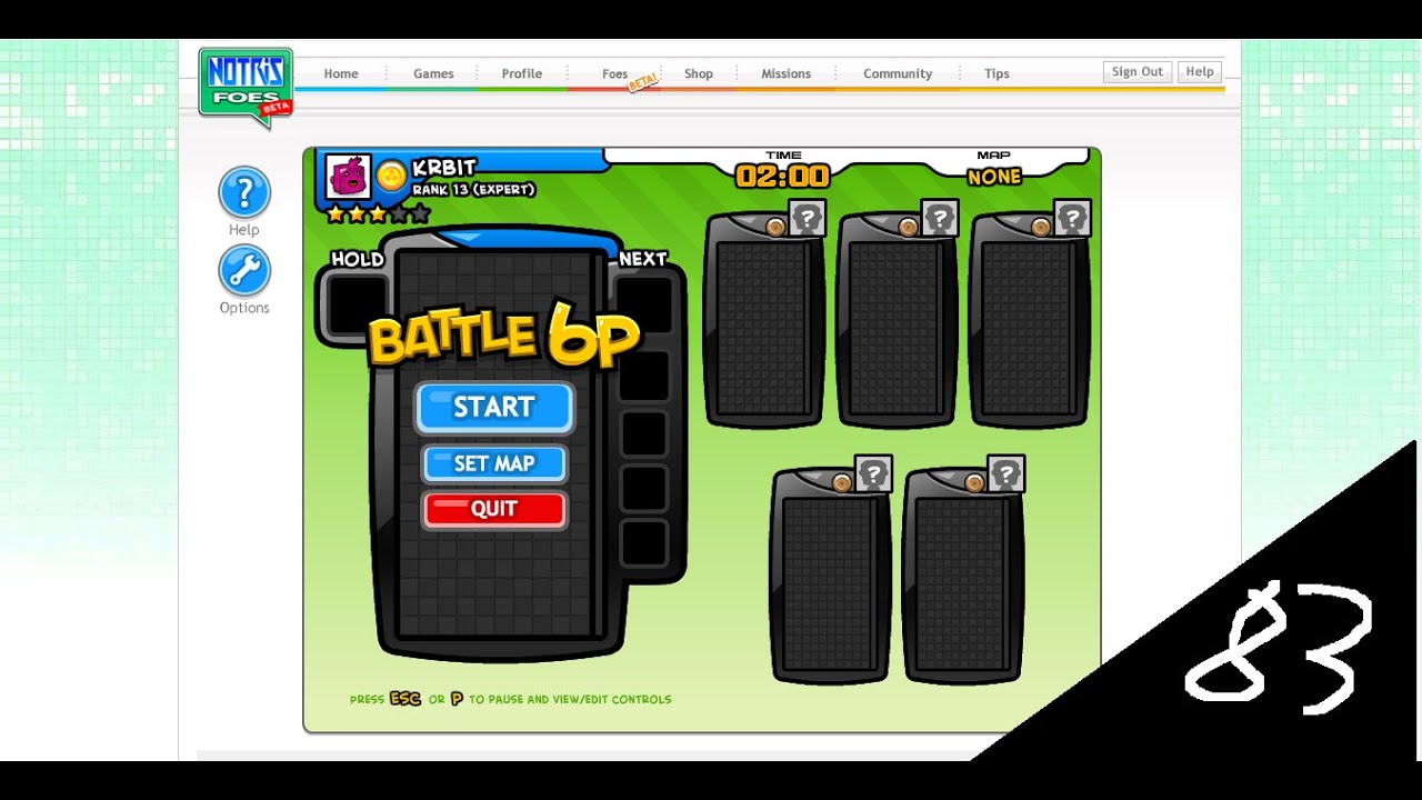 D:83 - I Play Tetris 6P on Notris Foes