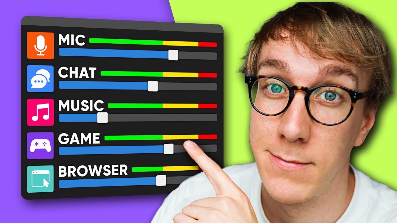 Отдельные звуки игры, Discord, музыка в OBS