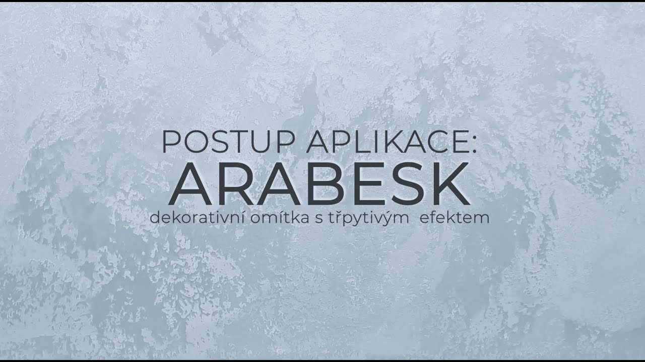 Aplikace dekorativní omítky se třpitivým efektem svépomoci návod - Maxima Decor / Arabesk