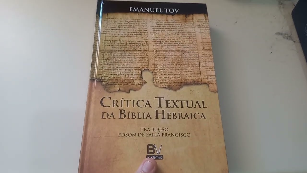 CRÍTICA TEXTUAL DA BÍBLIA HEBRAICA. #review  #criticatextual  #bvbooks