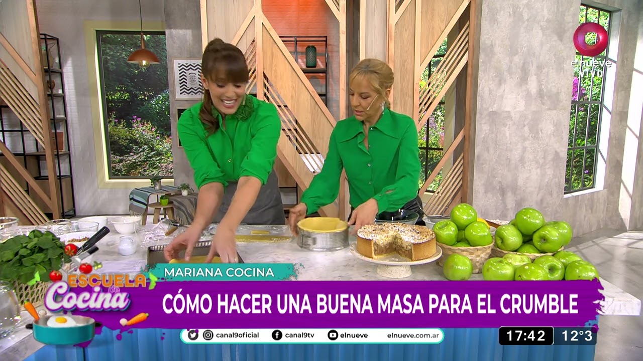 Torta crumble de Manzana | #EscuelaDeCocina