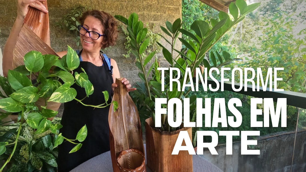 Aprenda a Fazer um Lindo Cachepô de Folha de Palmeira – Artesanato Fácil e Sustentável!