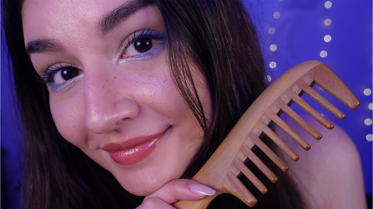 ASMR Scalp Massage & Hair Brushing On You (Layered Sounds)