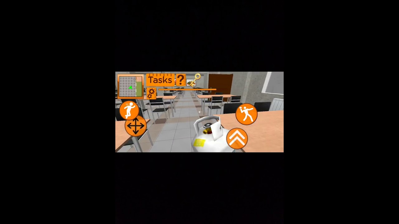 horror stickman neighbor teacher  school escape secret 3D level 1 #gaming #2023