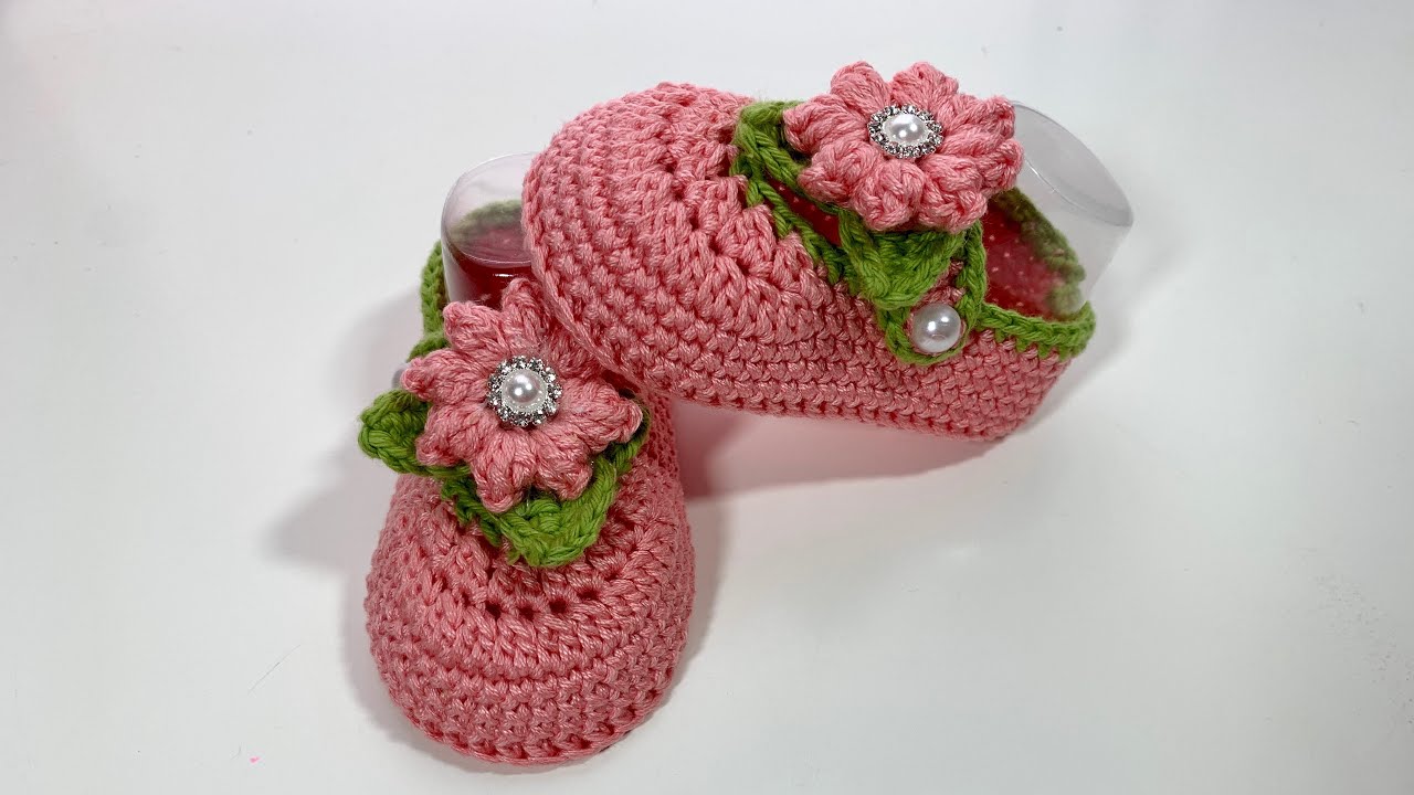 Zapato para bebe tejido a crochet | 3 a 6 meses | PASO A PASO. How to crochet baby shoes 3/6 months