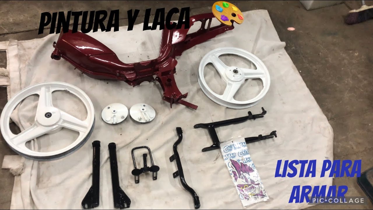 Restauracion zanella 50 (sol)- parte 4- laca y pintura