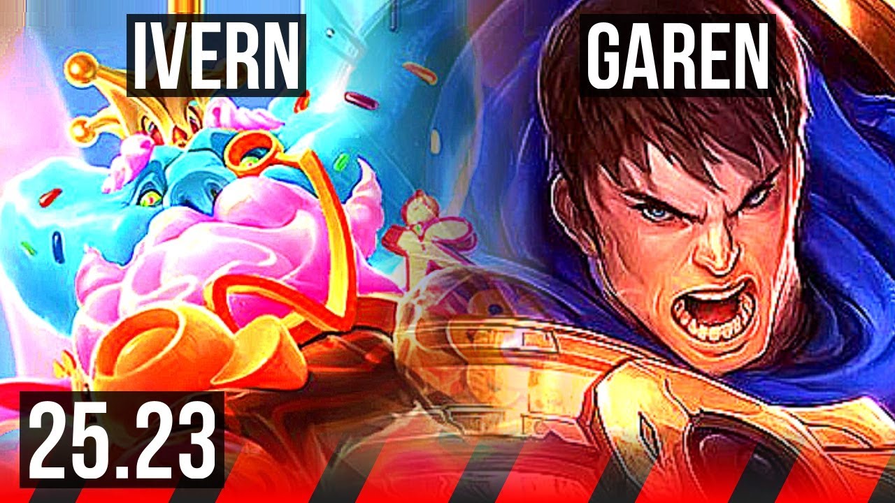 IVERN vs GAREN (TOP) | 8 solo kills, 15/2/10, 38k DMG, Legendary, 600+ games | EUW Master | 25.23