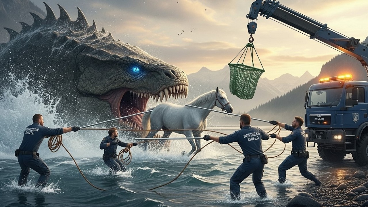 Epic River Battle: Rescue Unit vs. Prehistoric Predator!