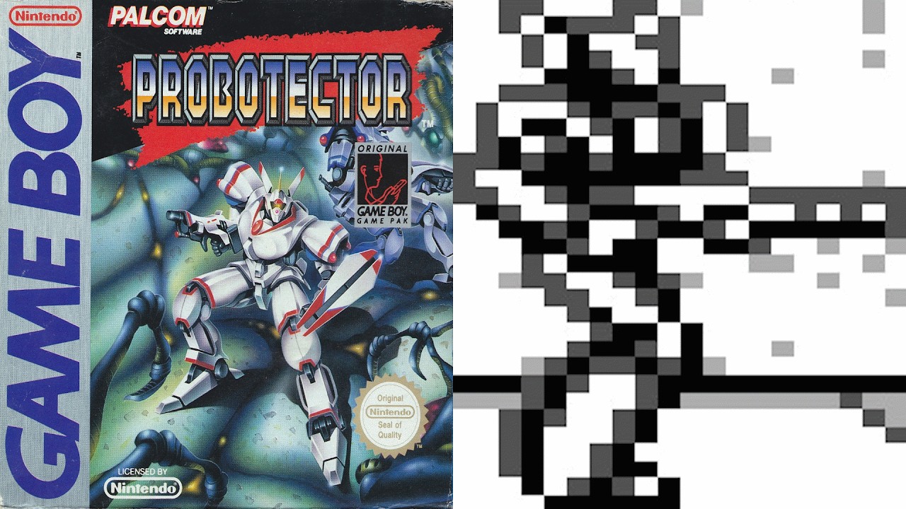 Probotector - RD008 - Europe - Gameboy Playthrough