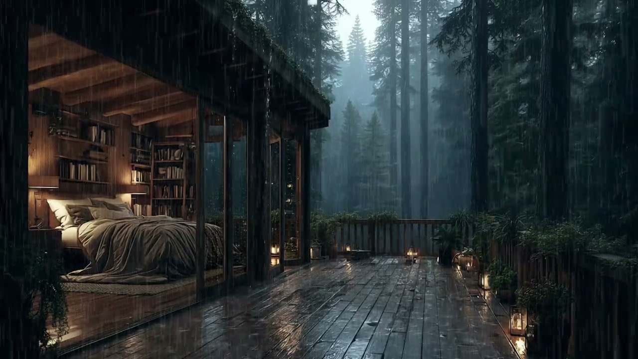Forest Rain Sounds at Night 🌲 | Relaxing Nature Ambience for Deep Sleep Tonight