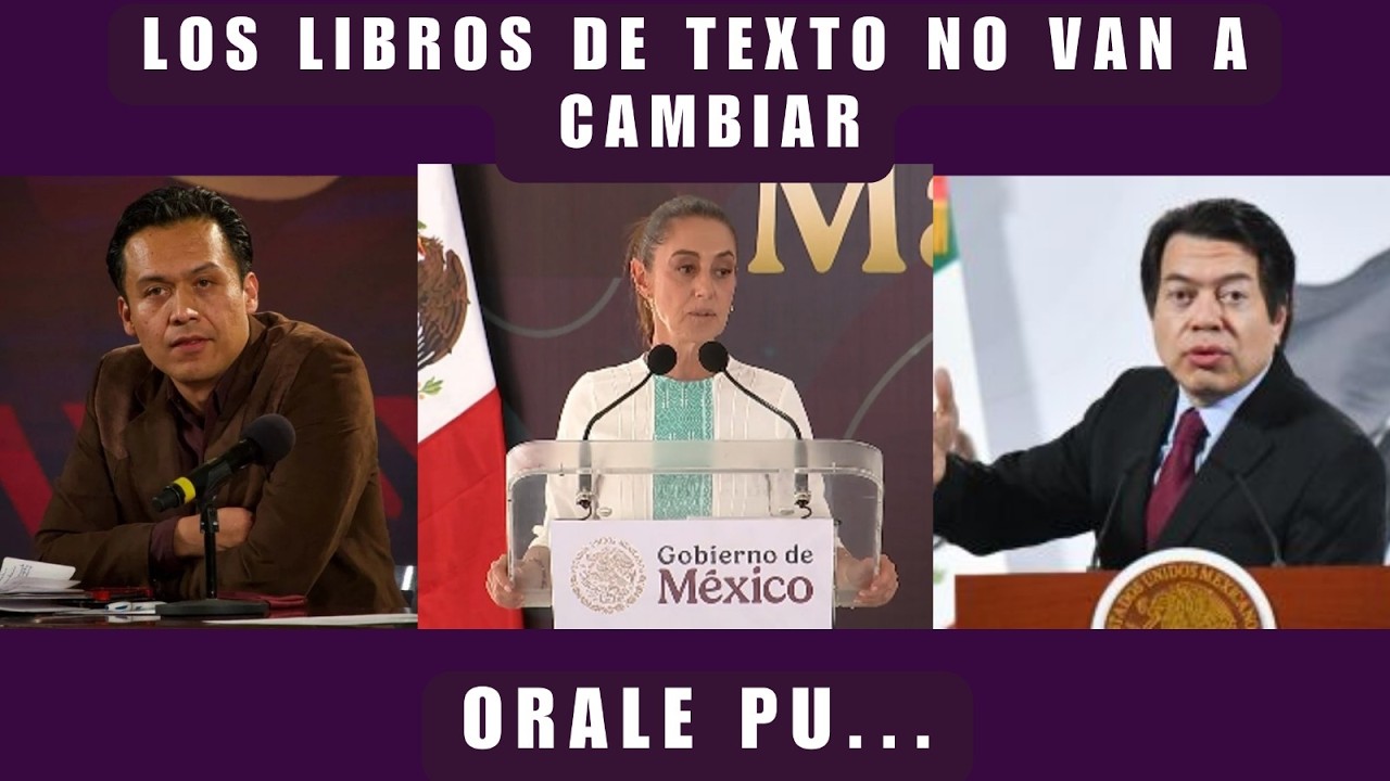 SHEINBAUM DESCARTA CAMBIOS EN LOS LIBROS DE TEXTO. ¿MARX SE NEGÓ Y DELGADO APROVECHO?;