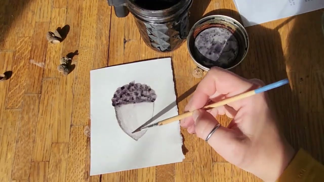 How to make natural ink from oak galls