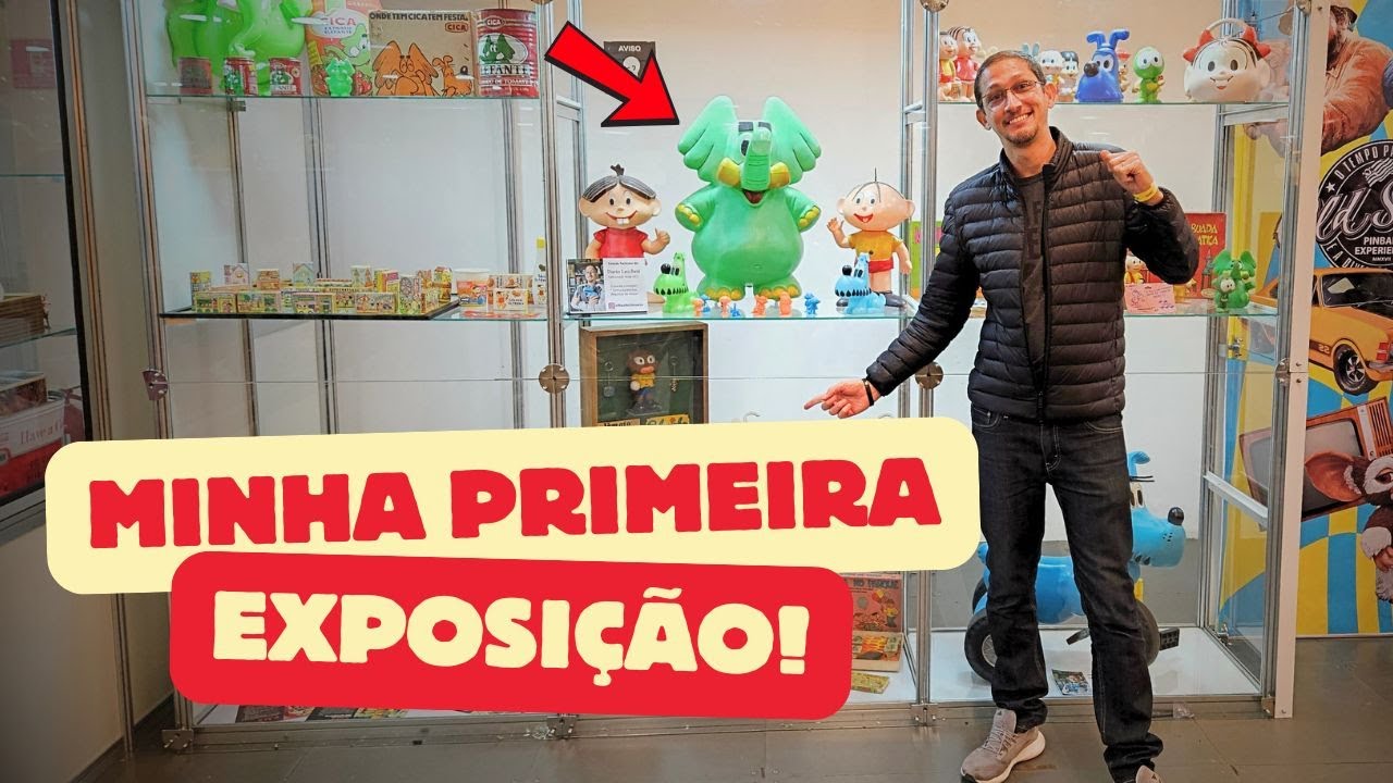 Expondo minha COLEÇÃO DA TURMA DA MÔNICA pela 1ª vez - Conheça Alguns ITENS RAROS Que Levei Para lá!