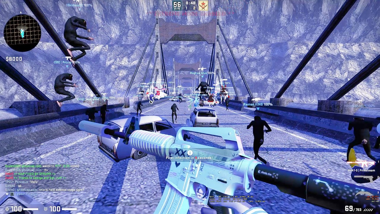 CSGO Zombie Escape Last Man Standing All Extreme Levels On Ghostcap