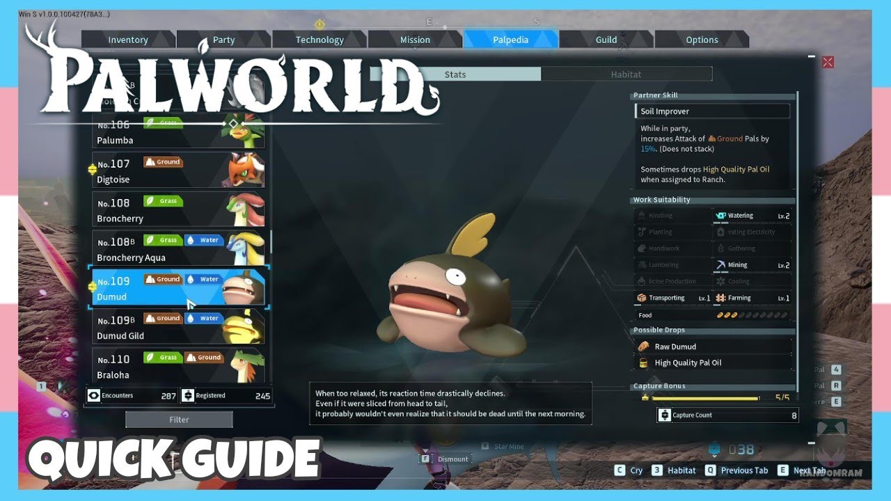 Where To Catch Dumud In Palworld *1.0 Update* | Location Quick Guide