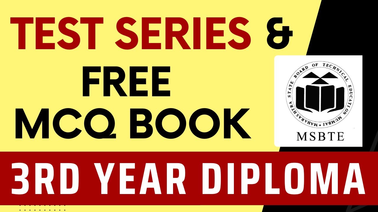 MSBTE Official Test Series & Free MCQ Book for 3rd Year Diploma | Honest reviews from our Students