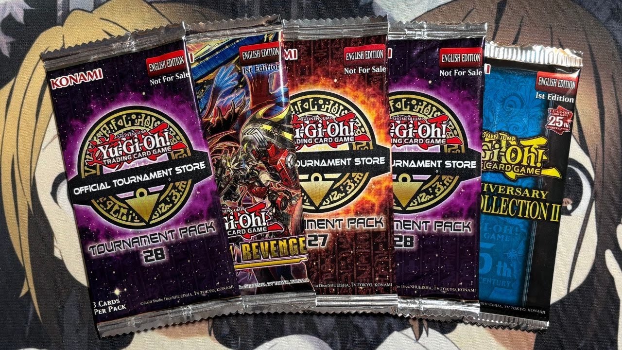 Открытие пяти случайных бустерных наборов Yu-Gi-Oh! TCG
