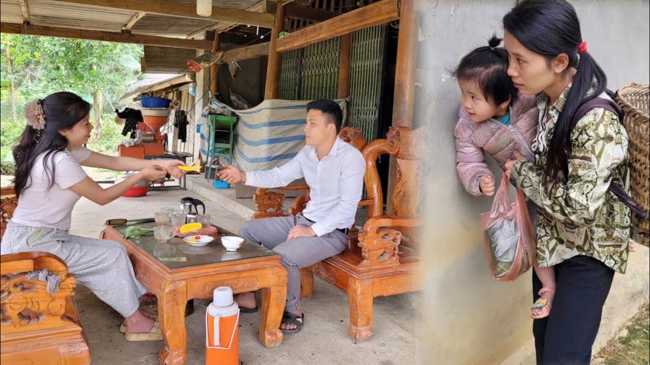 Single mother makes sticky rice to sell - Discovers boyfriend has a new girlfriend