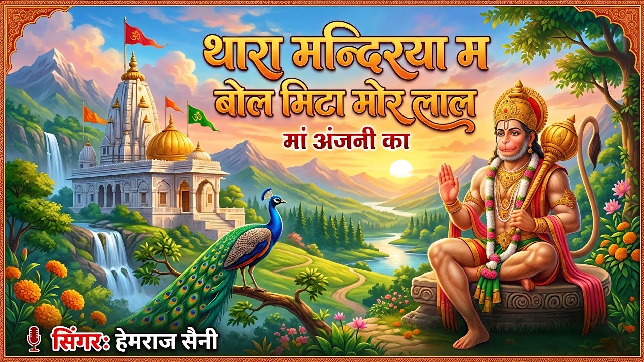 Balaji bhajan थारा मन्दिरया म बोल मिटा मोर लाल मां अंजनी //#singer_hemraj_saini_malarna_dungar 2026