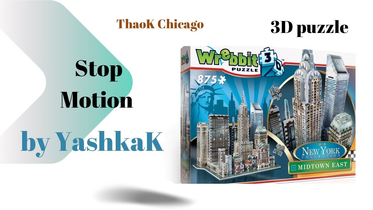 Stop Motion 3D puzzles Manhattan New York| Wrebbit Puzzles