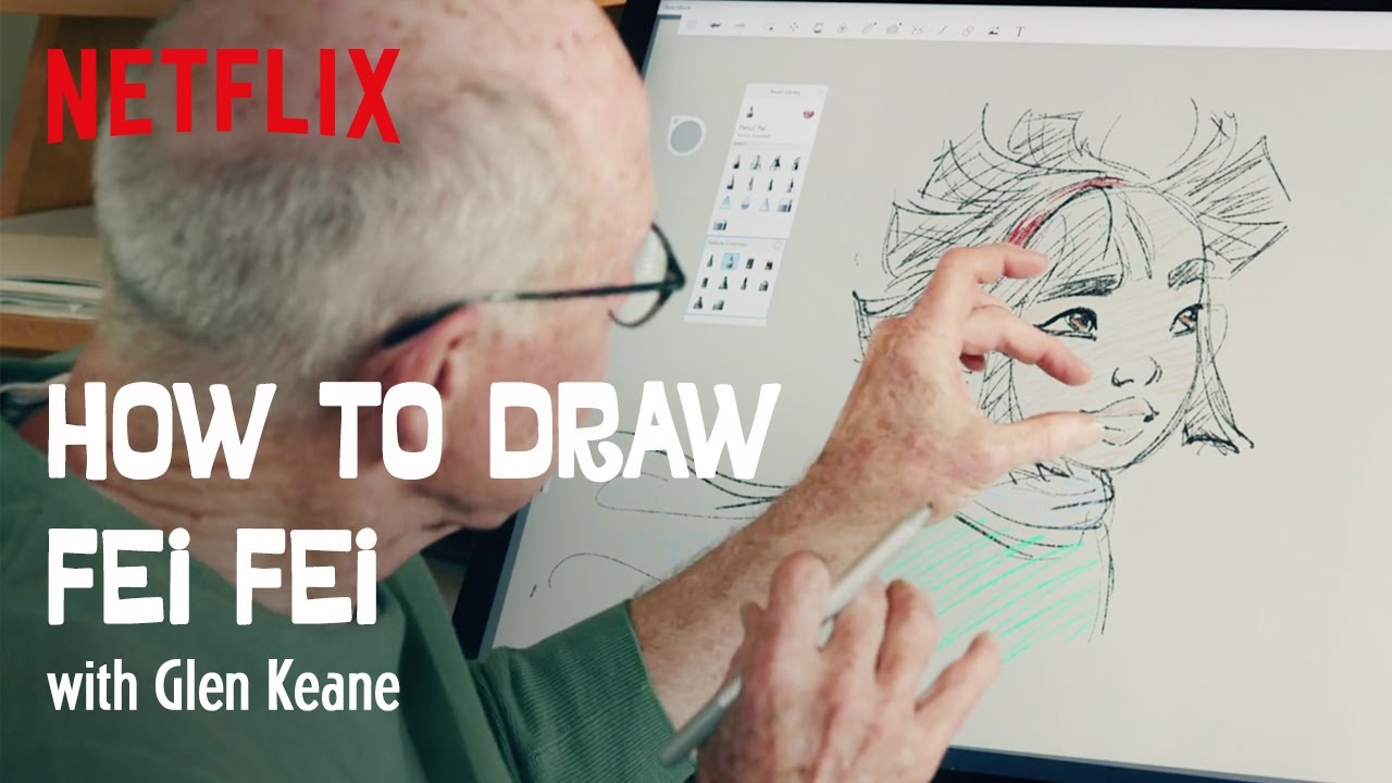 How to Draw Fei Fei with Glen Keane | Over the Moon | Netflix Family