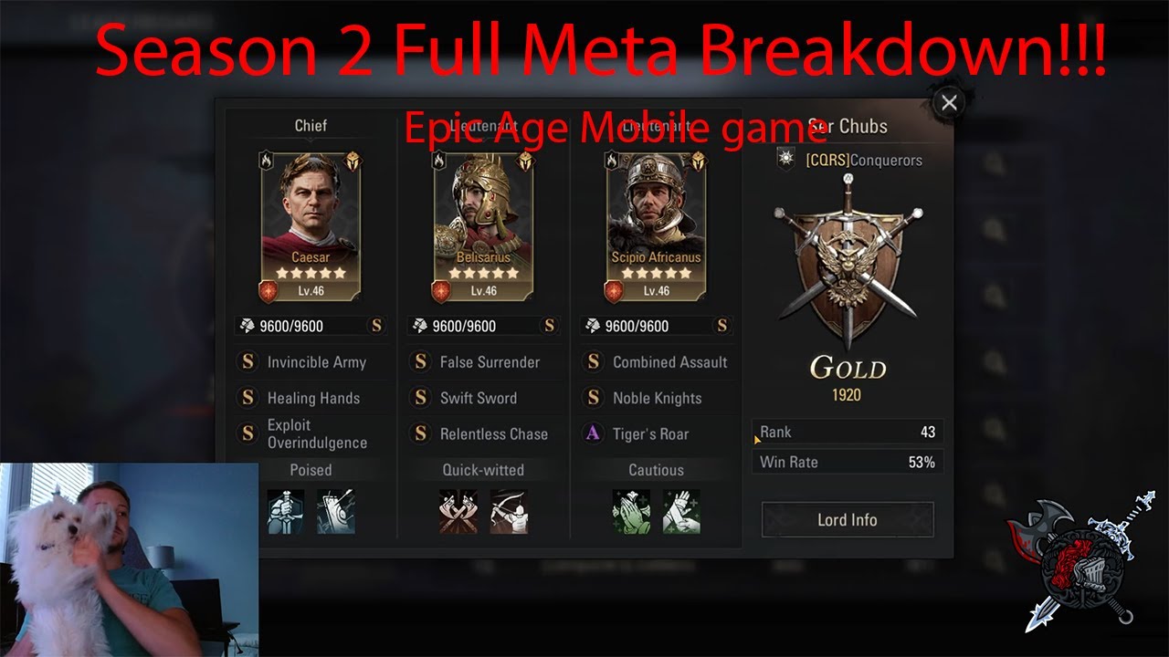 Season 2 Full Meta Breakdown!! : Epic Age Mobile Game