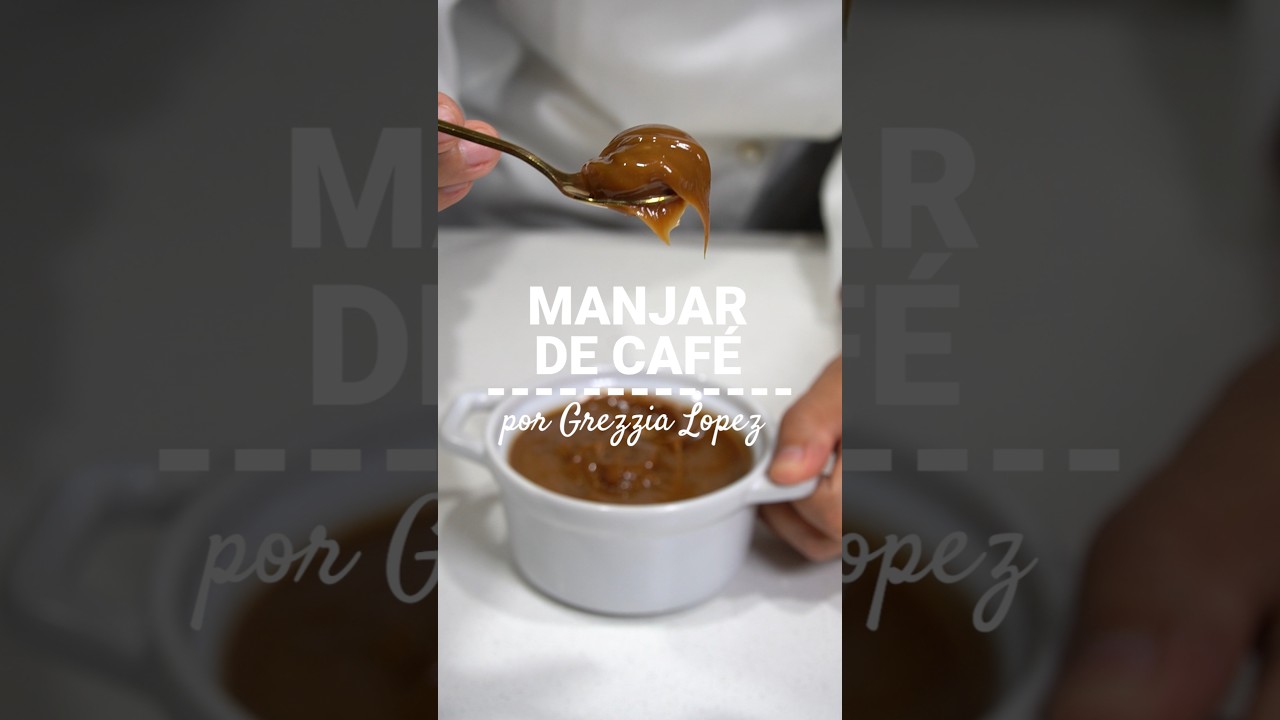 MANJAR CREMOSO DE CAF&Eacute; #receta #pastel #postre #cocina #cafe #manjar #pasteleria