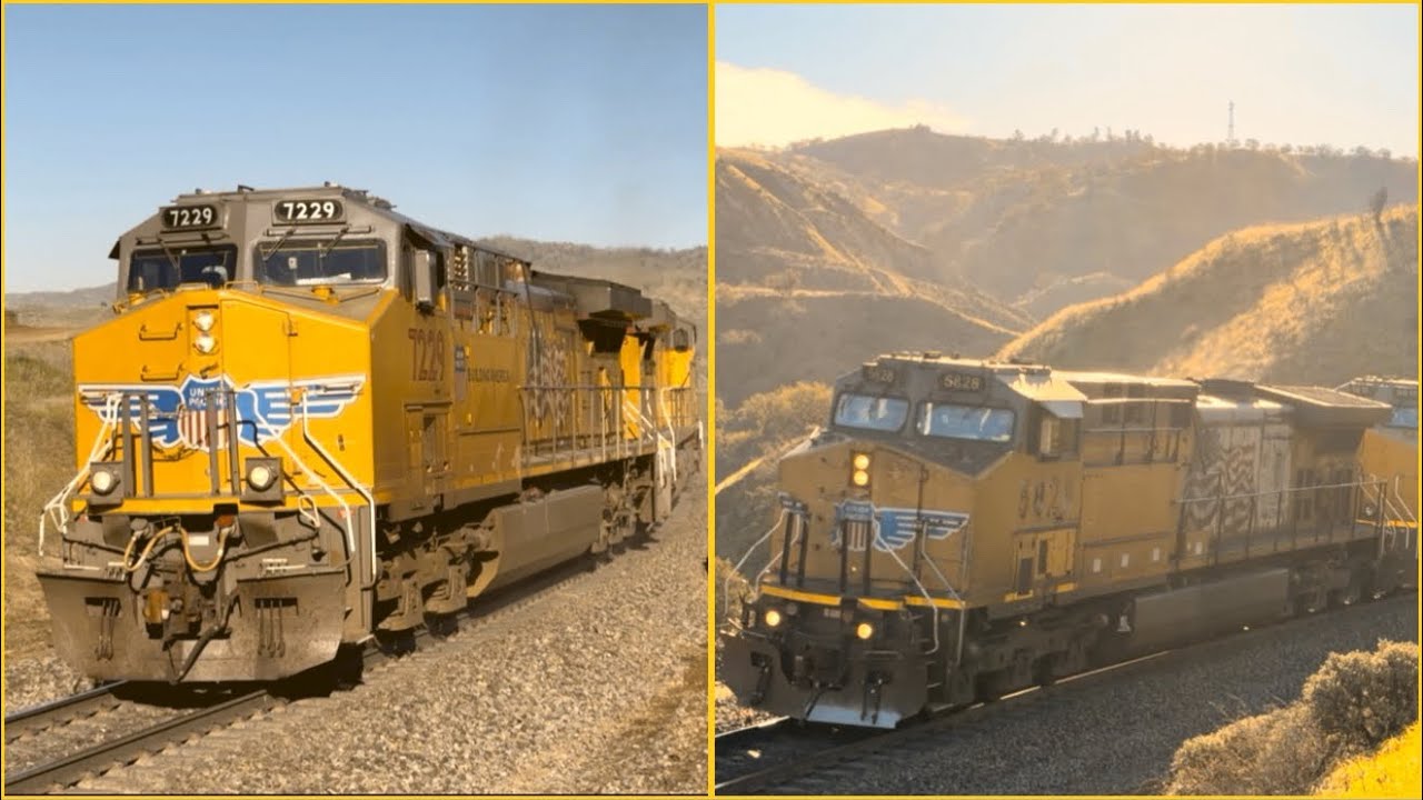 2 UP Freights Run Through the Tunnels at Bealville! | January 9, 2026