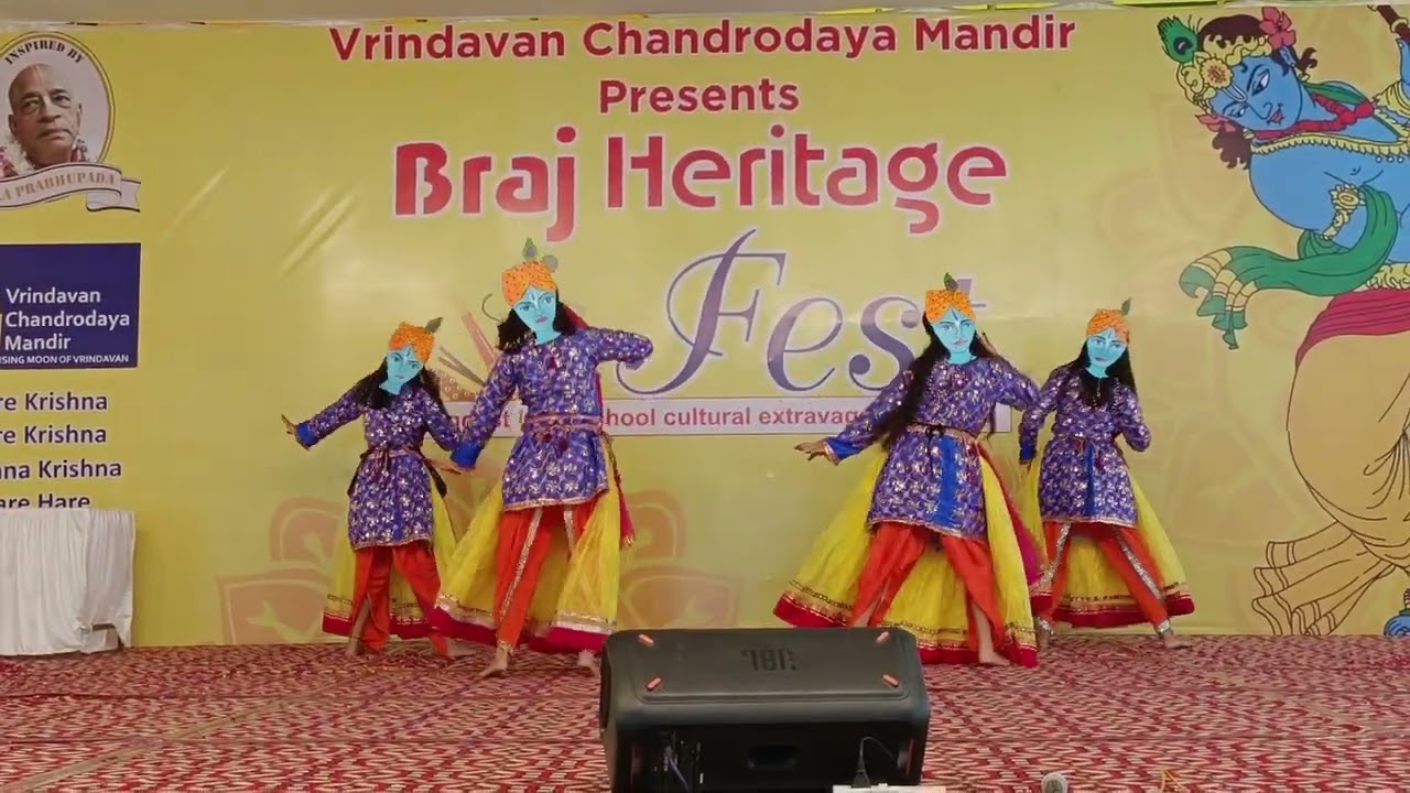 Braj Heritage fest special group folk dance performance 30/7/22 class 8th