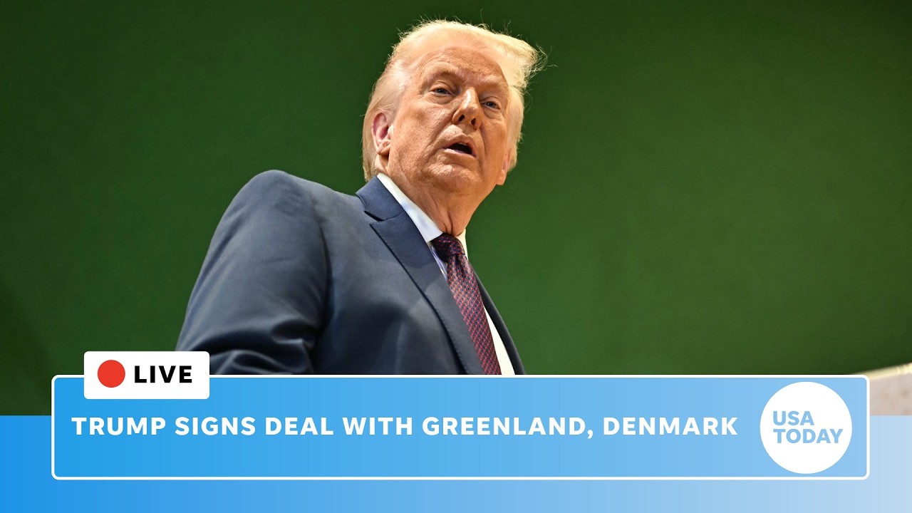 Live: Trump signs security deal with Greenland, Denmark