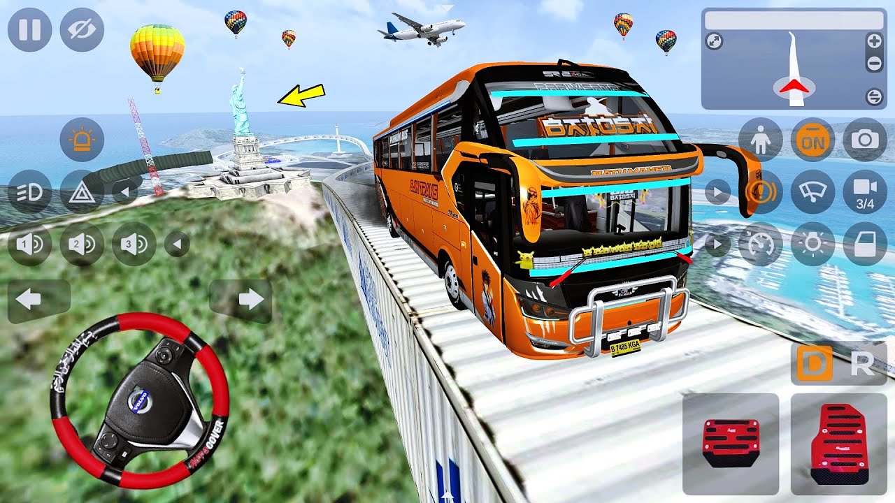 Bus Pariwisata Batosai SJM Trans Bawa Anak SMA 6 Surabaya Study Tour Ke Patung Liberty Amerika