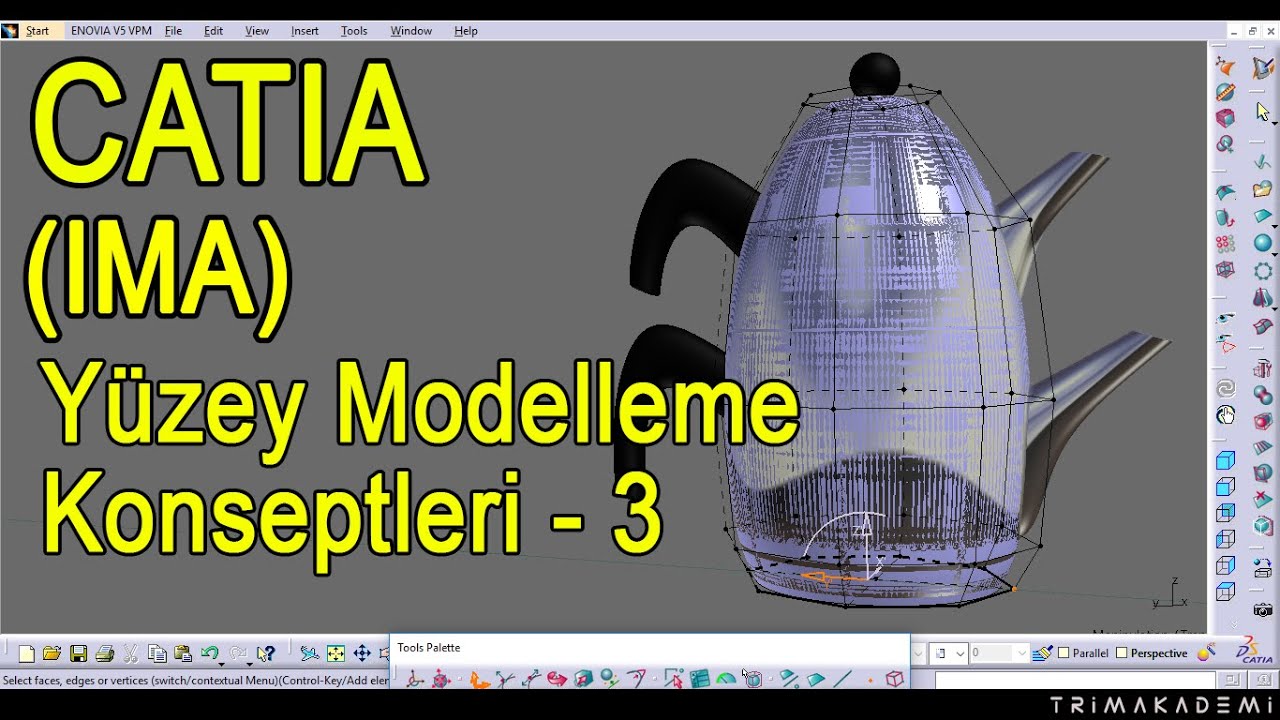 CATIA imagine and shape Yüzey Modelleme Konseptleri - 3 (IMA)