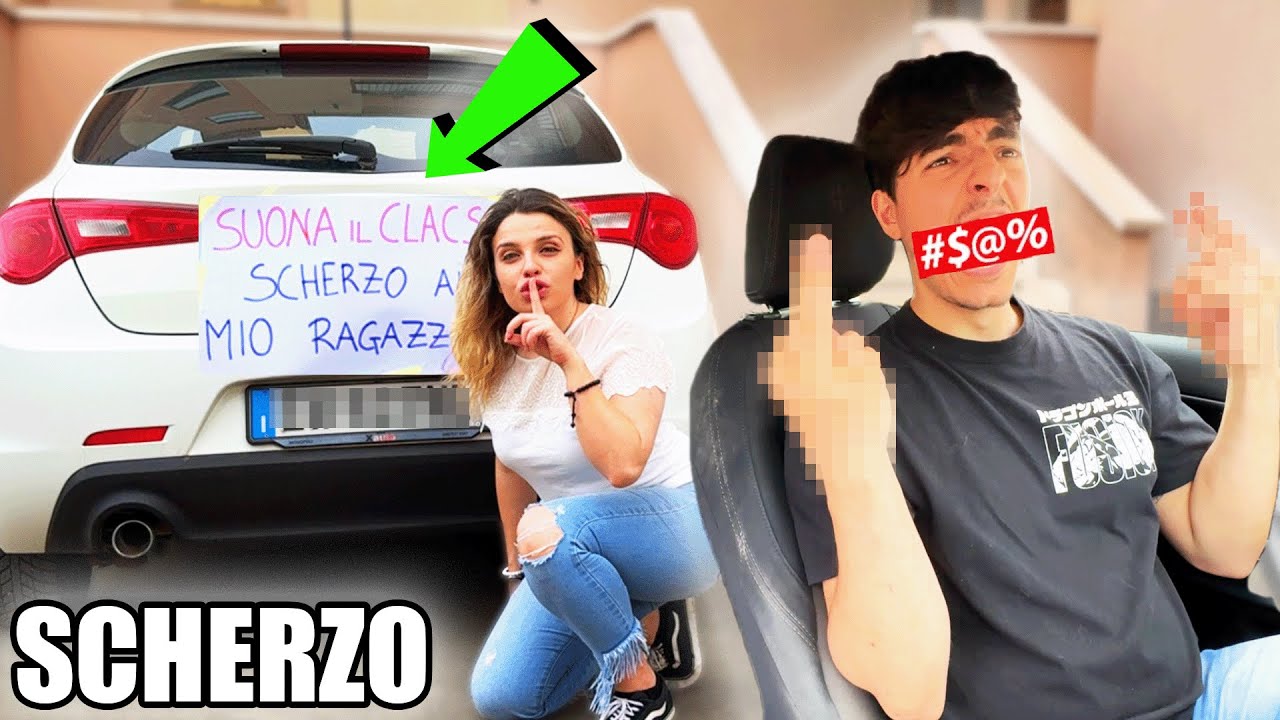 HA ATTACCATO QUESTO DIETRO LA MACCHINA e MI HA FATTO GUIDARE! -SCHERZO! *ARRABBIATO*